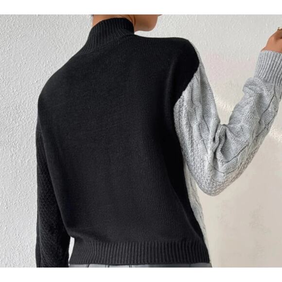 Commense Oversized Color Block Pullover Sweater Size  8-10 - Picture 3 of 6